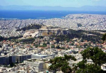 Dlaczego lubię Grecję, Widok na Ateny ze wzgórza Likabet