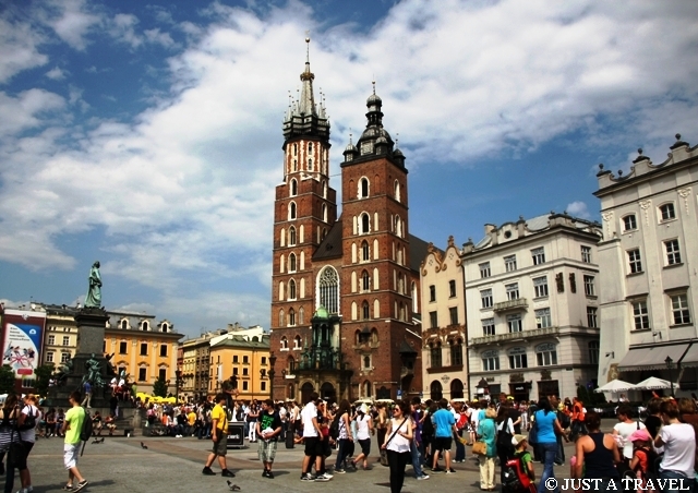 Kraków, Rynek i Kościół Mariacki w Krakowie