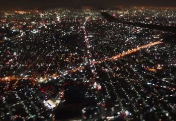 Miasto Meksyk z samolotu