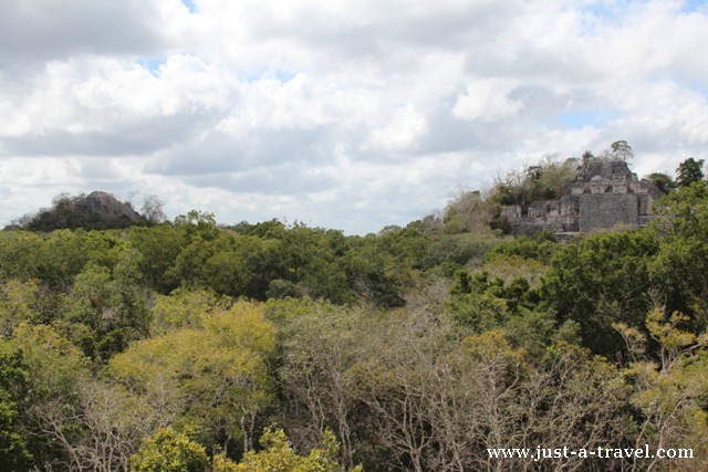 Widok z Struktury VII Calakmul