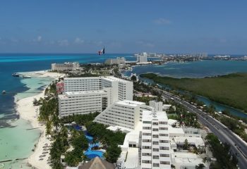 Cancun z lotu ptaka