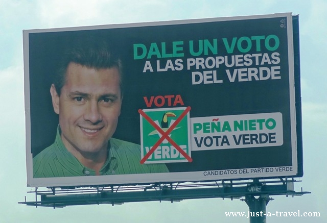 Enrique Peña Nieto na plakacie wyborczym