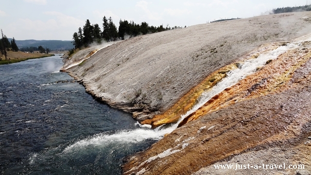 Gorąca rzeka Yellowstone