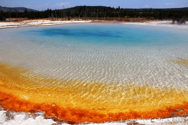 sunset lake yellowstone