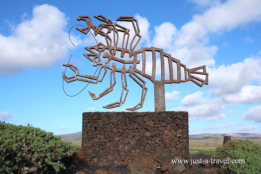 Rak - symbol Jameos del Aqua w Lanzarote