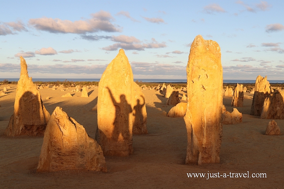 Wschód słońca Park Narodowy Nambung