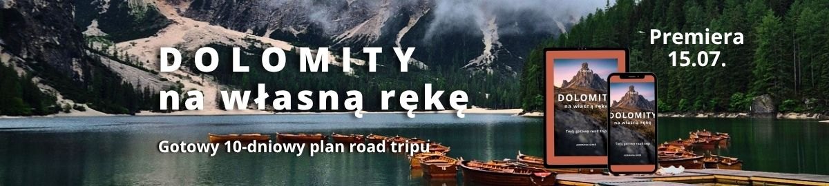 E-book DOL slider premiera (1200 × 270 px) Dolomity na własną rękę. Twój gotowy plan podróży