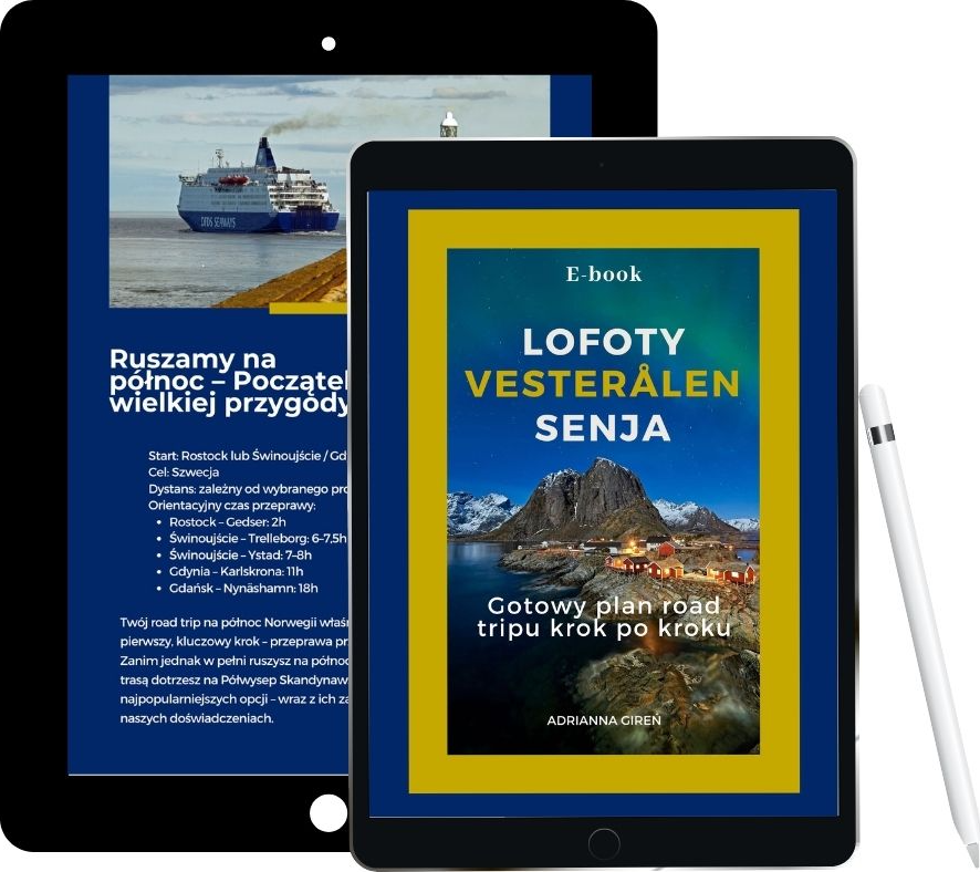 E-book Lofoty, Vesterålen, Senja - okładka i wnętrze